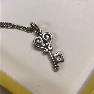 James Avery key to heart necklace